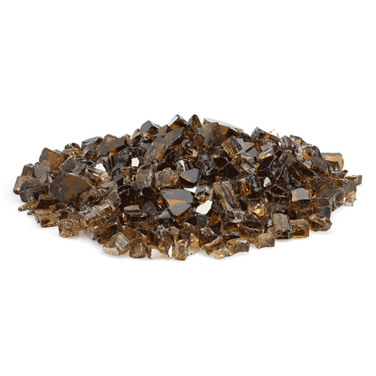 AMS 1/2" Copper Reflective Crushed Fire Glass - 10 Lbs.