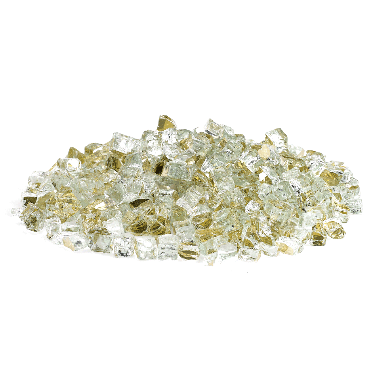 1/2" Gold Reflective Fire Glass - 10lbs | AMS FIreplace