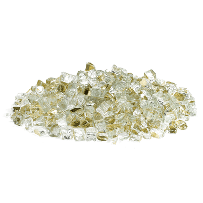 1/2" Gold Reflective Fire Glass - 10lbs | AMS FIreplace