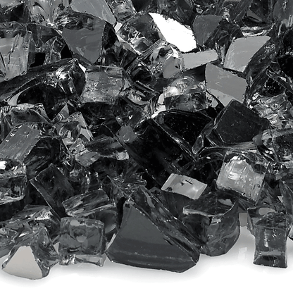 1/2" Gray Reflective Fire Glass - 10lbs | AMS Fireplace
