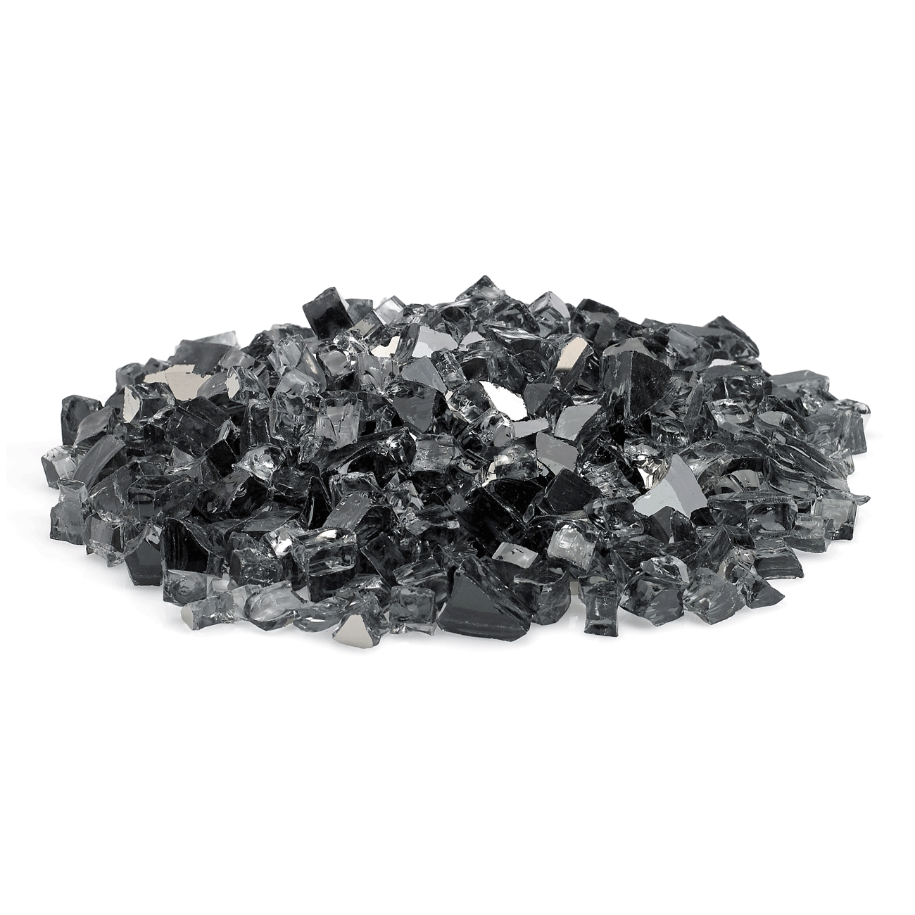1/2" Gray Reflective Fire Glass - 10lbs | AMS Fireplace